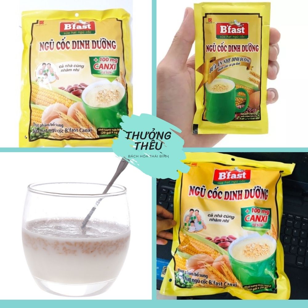 Ngũ Cốc Dinh Dưỡng  Bfast Vinacafe Bịch 500g - 20 Gói