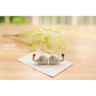 Gác đũa gốm sứ hình con voi dễ thương