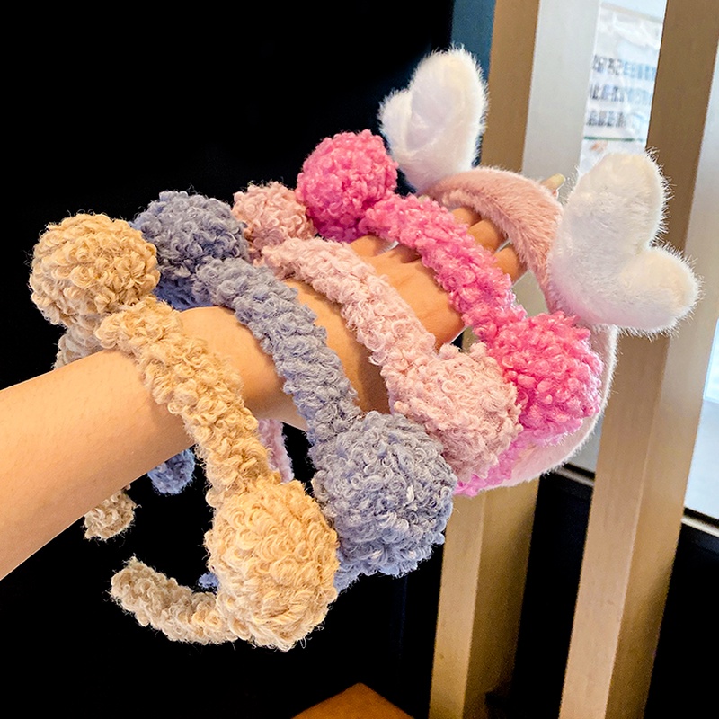 Băng đô cài tóc bằng vải bông không đau thời trang Hàn Quốc cho bé