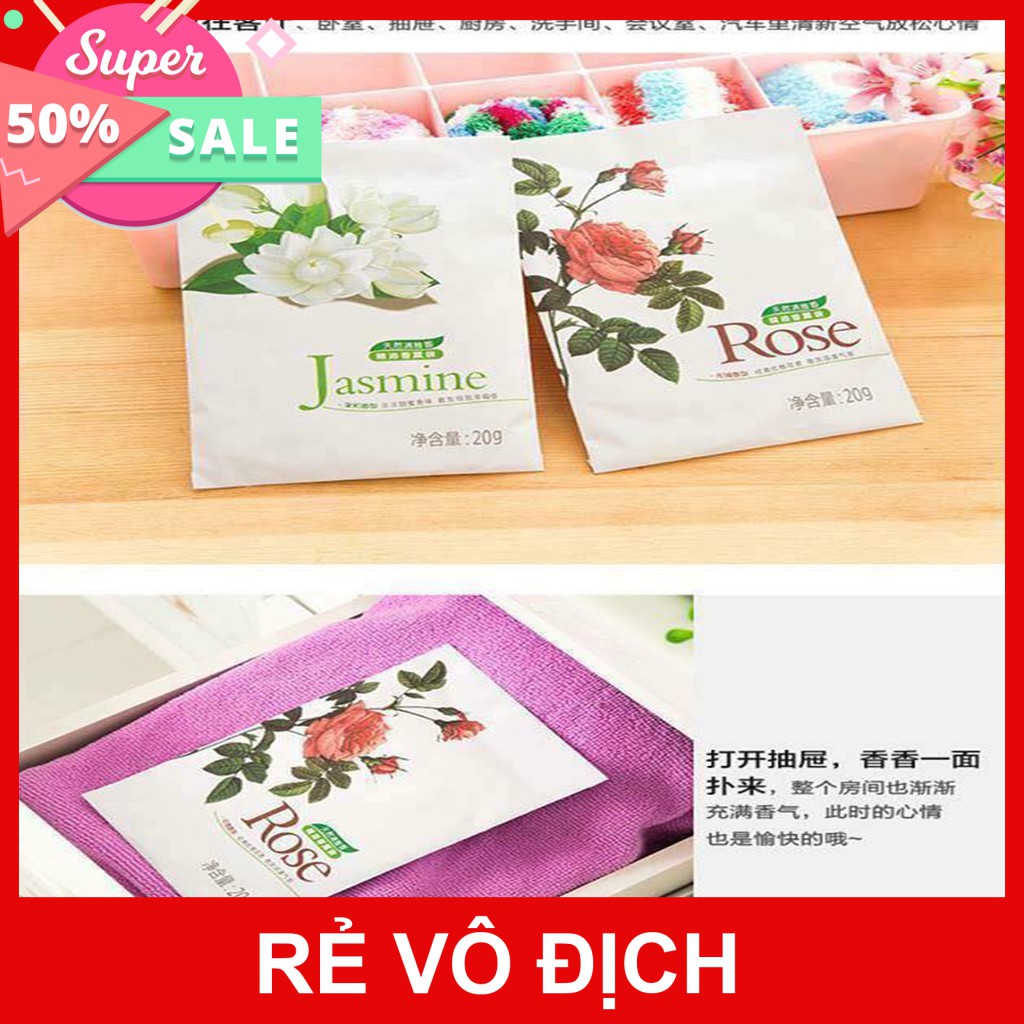 [Hot]-Combo 3 Túi Thơm Thảo Dược Nhiều Mùi Để Thơm Nhà Và Tủ Quần Áo