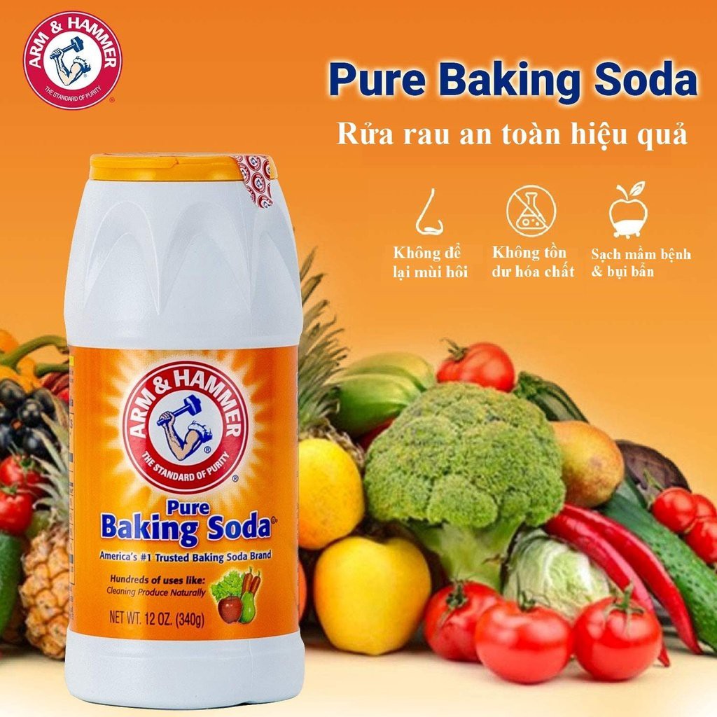 Muối Nổi Baking Soda Tinh Khiết ARM&amp;HAMMER 340g