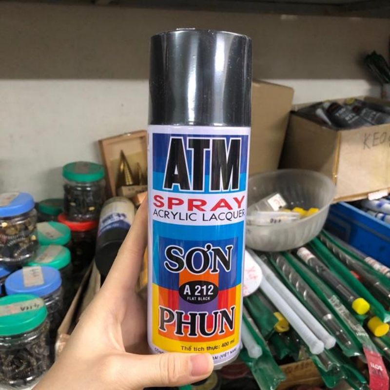 Sơn xịt ATM A212 (đen mờ)