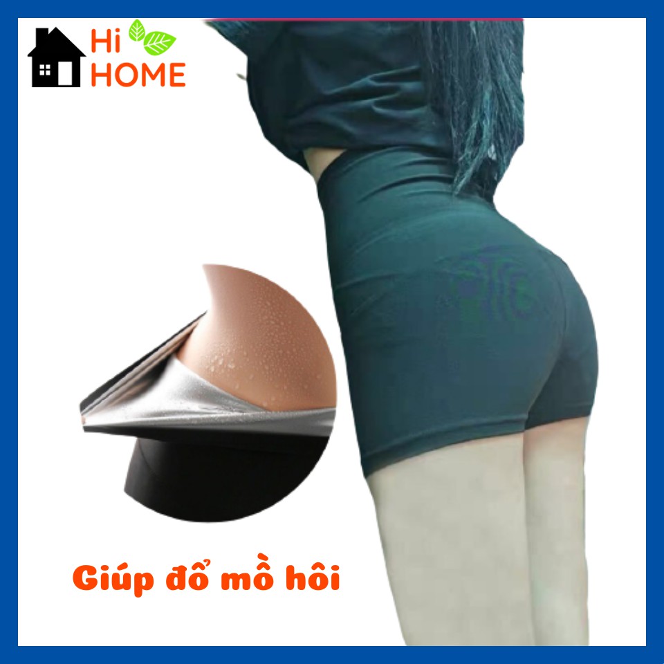 Quần Legging Giảm Cân Đổ Mồ Hôi Tan Mỡ Hiệu Quả, Quần Tập Đốt Mỡ Định Hình Cỡ Ngắn BORN UNCOMMON