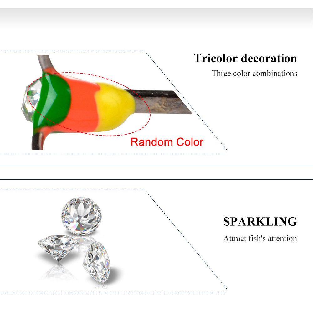 LANSEL Set 5 Lưỡi Câu Cá Mùa Đông Bằng Thép Carbon Phong Cách Mới