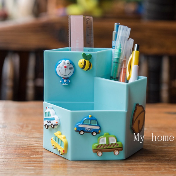 Hộp Đựng Bút Để Bàn Đa Năng Họa Tiết Hoạt Hình Dễ Thương Cho Bé Gái