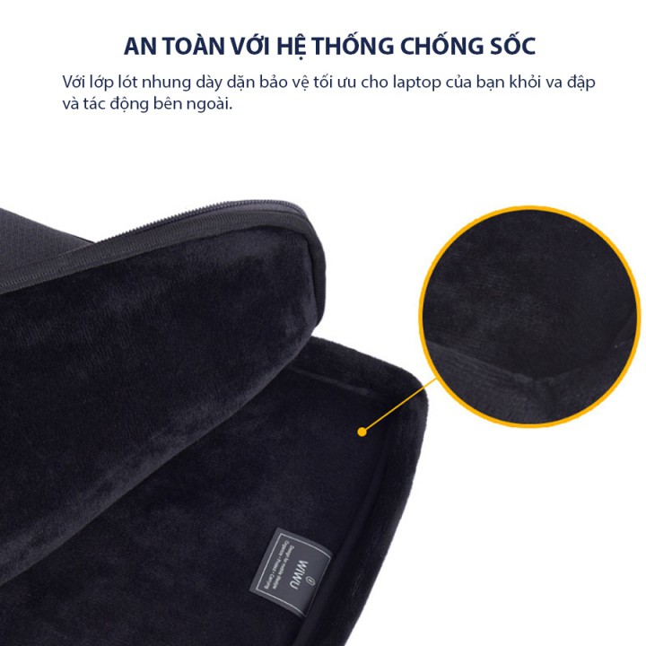 Túi Chống Sốc WiWu Pilot Sleeve Tay Xách for Macbook Laptop - T97