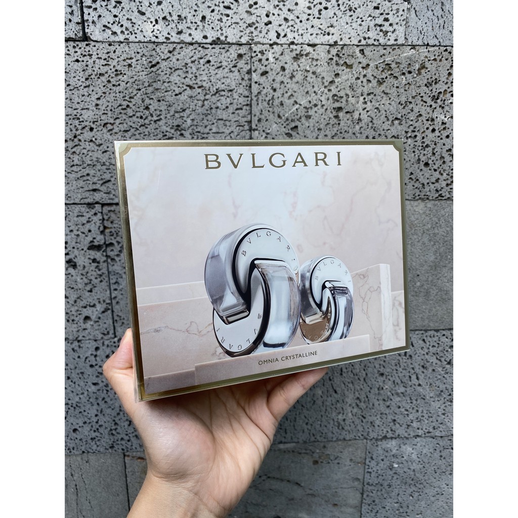 Set nước hoa Bvlgari Omnia Crystalline Eau de Toilette 2 món (EDT 65ml & EDT 15ml) | Thế Giới Skin Care