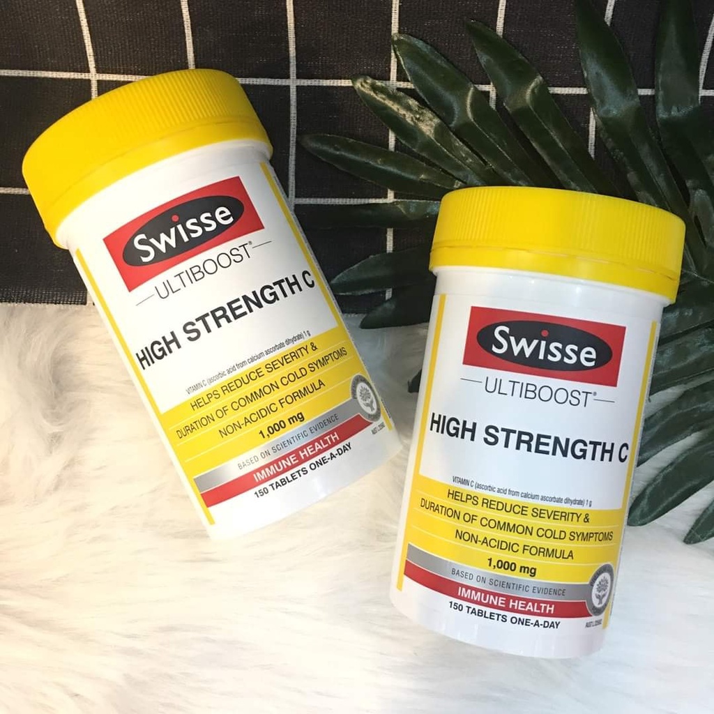 HÀNG ÚC] Vitamin C High Strength C Swisse 1000mg 150 Viên (Úc) | Shopee  Việt Nam
