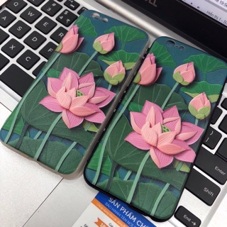 Ốp hoa sen in nổi 4D cho điện thoại