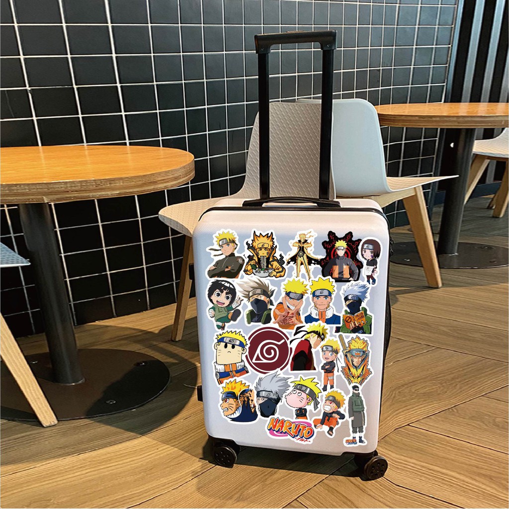 Set 30 Sticker hoạt hình Naruto cho các fan trang trí sách vở, nhật ký, sổ tay, điện thoại, laptop