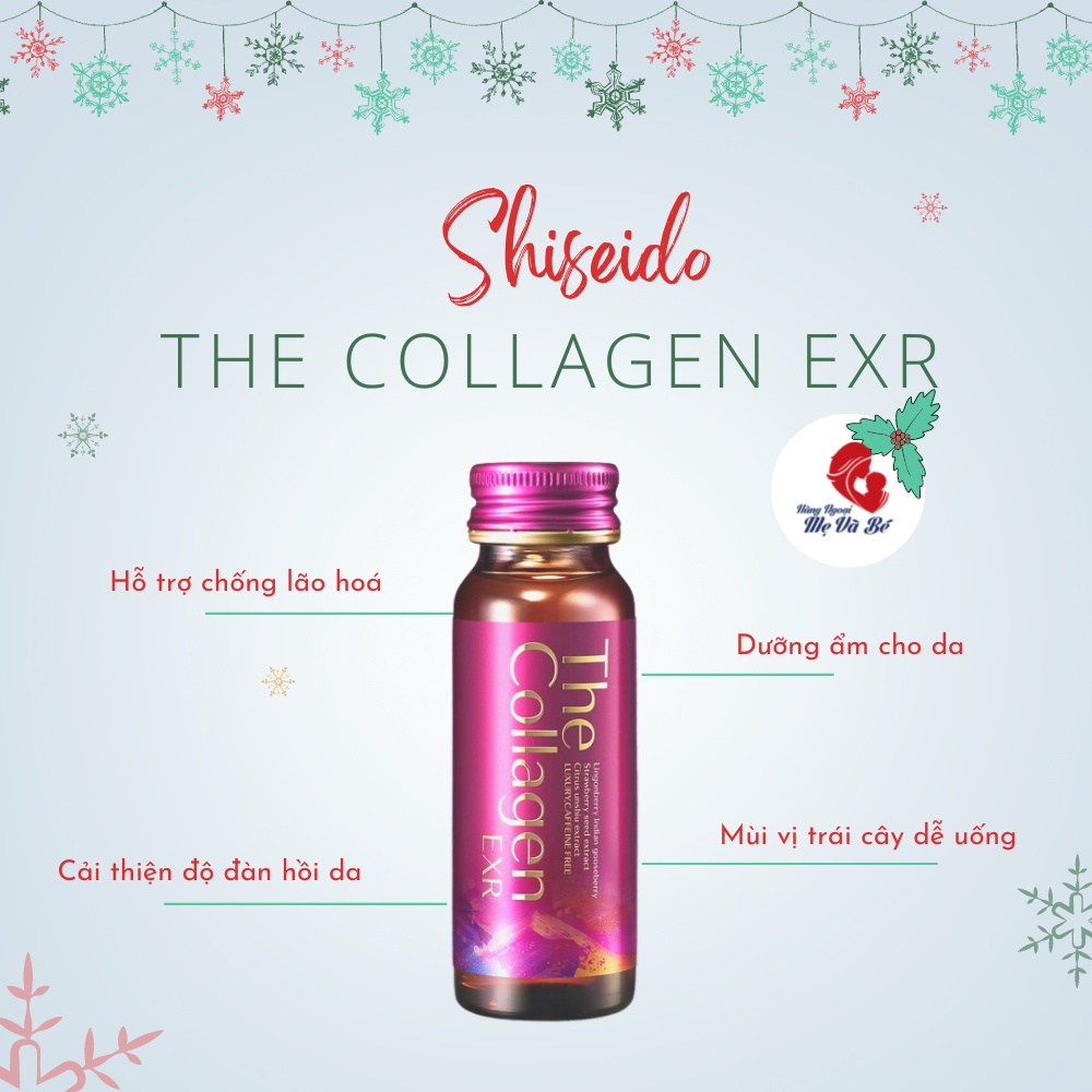 Shiseido The Collagen EXR/ LUXERICH hộp 10 chai x 50ml Nhật Bản giúp đẹp da, hỗ trợ đề kháng