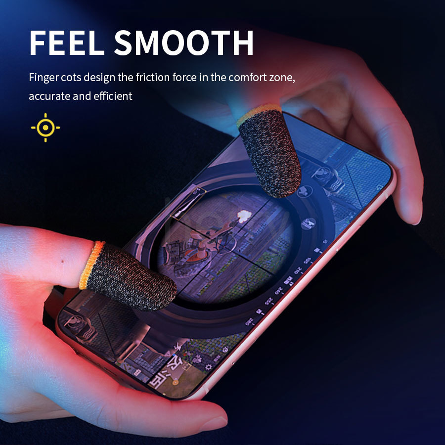 Bộ 2 găng đeo ngón tay chống thấm mồ hôi chống trượt để chơi game điện thoại PUBG COD Call Of Duty Legend