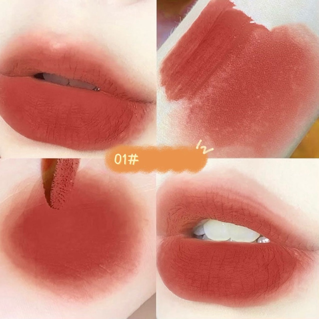 Set 5 Son Kem Lì VONGEE khoai tây chiên Nội Địa Trung dưỡng ẩm môi 5 màu chống dính
