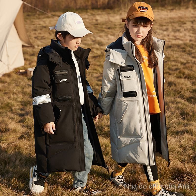 Children Girls Long Coat Children Male Thick Coat