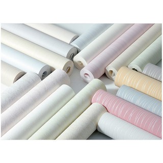 Giấy dán tường thô lụa hình vân chỉ khổ 53cm dài 10m không keo