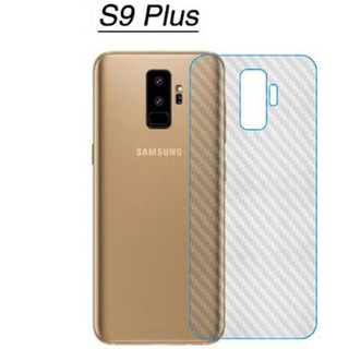 Dán lưng Samsung S9 plus trong suốt vân carbon