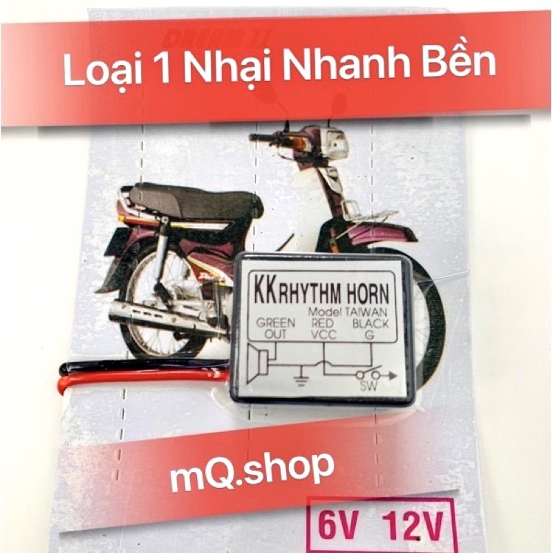 Nhại còi xe máy kêu dồn dập