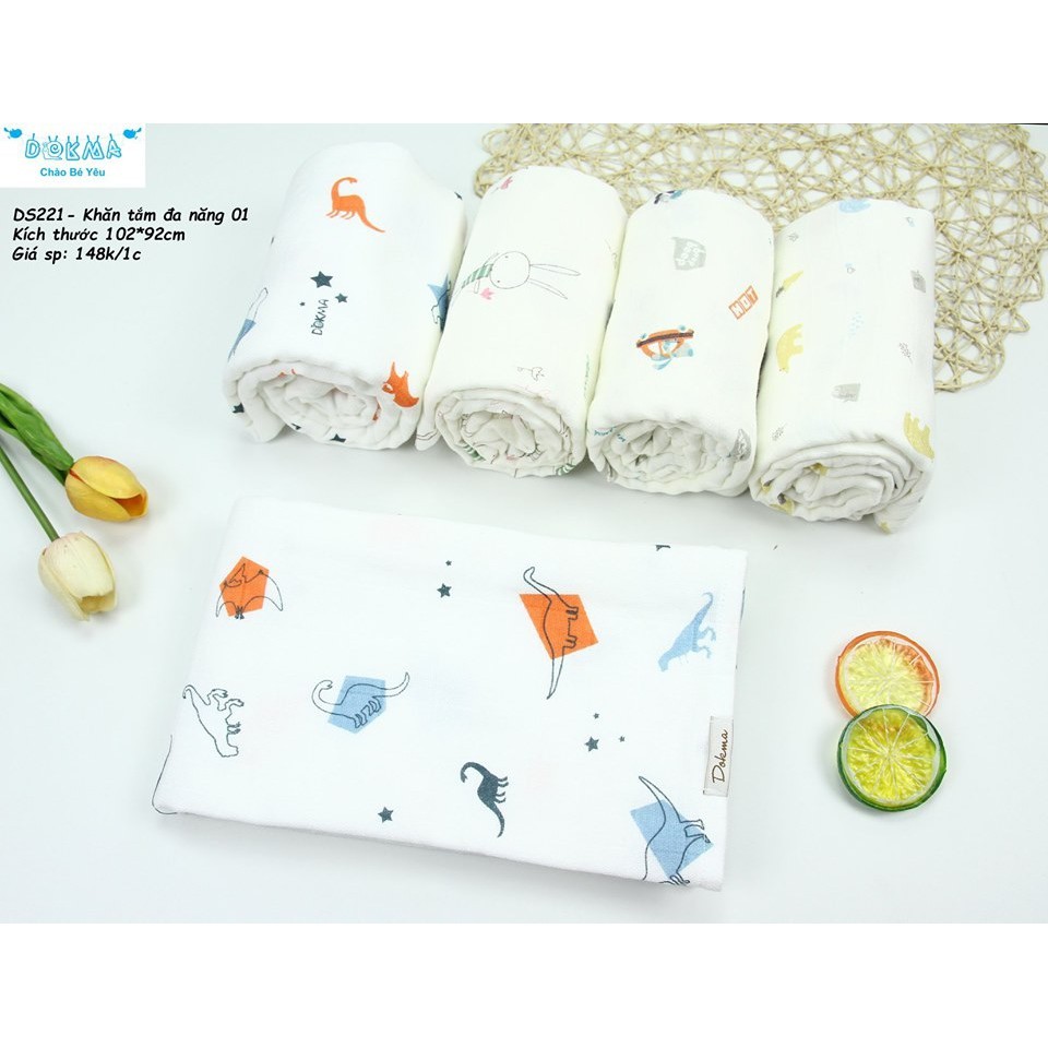Khăn lưới đa năng Dokma DS221 cho bé 92x102cm chất siêu đẹp