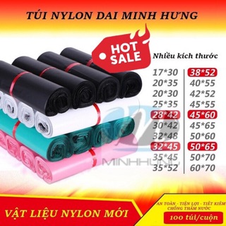 Túi niêm phong siêu dai 16x22, 17x30 trắng, hồng, đen