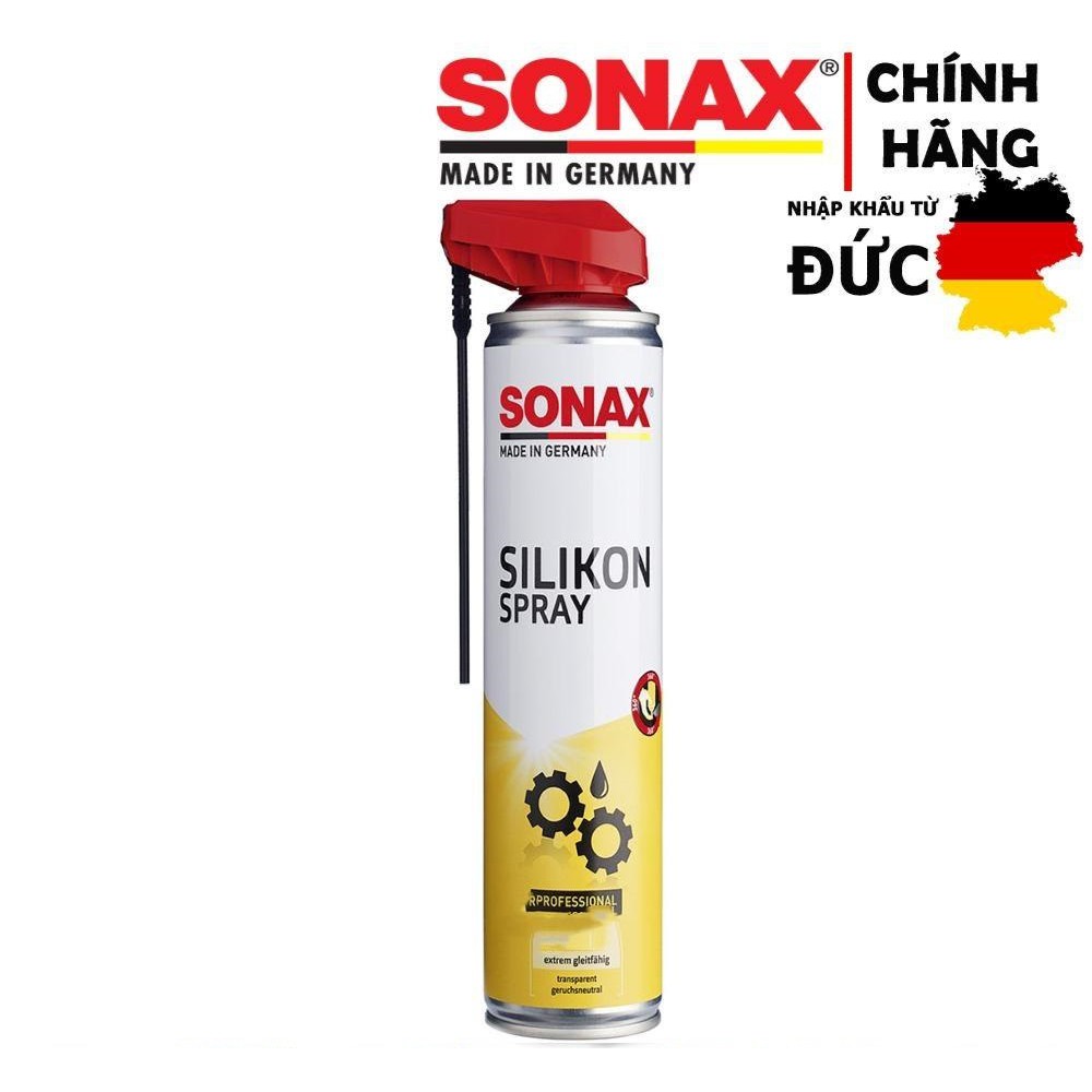 Chai Xịt Silicone Bôi Trơn Bảo Dưỡng Cao Su, Nhựa - Sonax Silicone Spray With EasySpray Sonax 348300