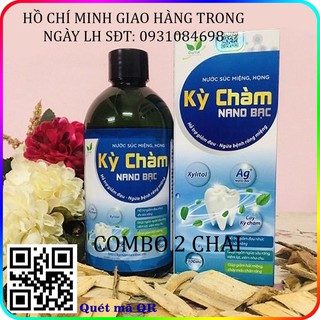 Nước súc miệng Kỳ Chàm Nano Bạc chống sâu răng, viêm lợi, hôi miệng, nhiệt miệng hiệu quả