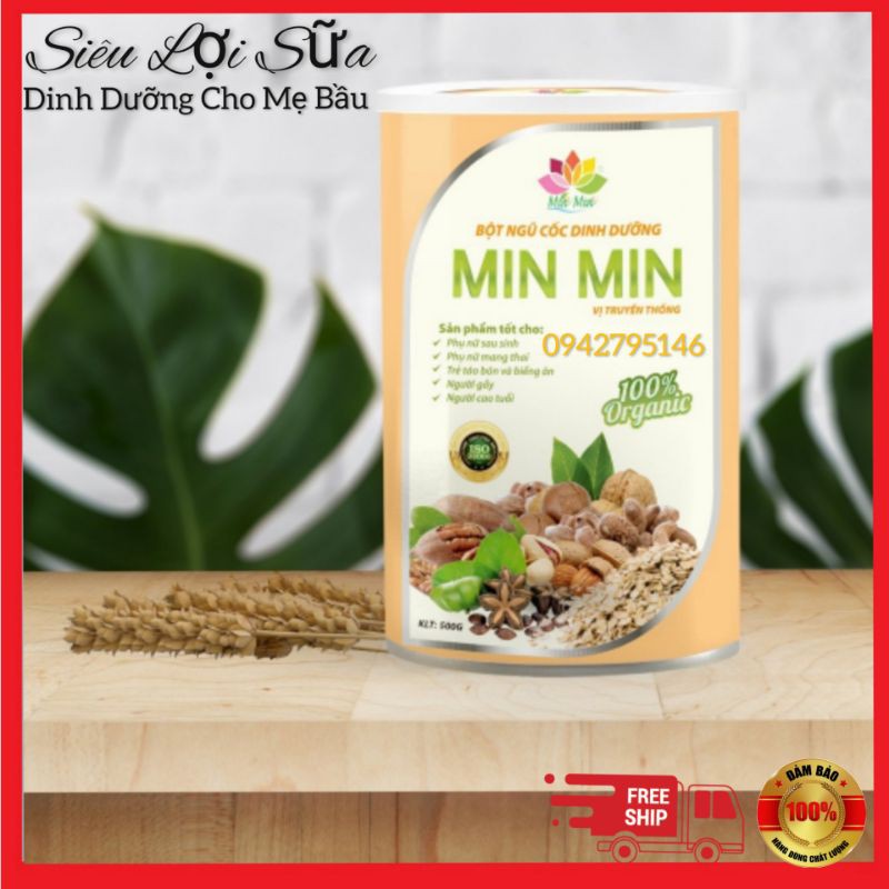 Ngũ Cốc Min Min 29 Loại Hạt-Ngũ Cốc Lợi Sữa,Bà Bầu(1kg/2hộp)