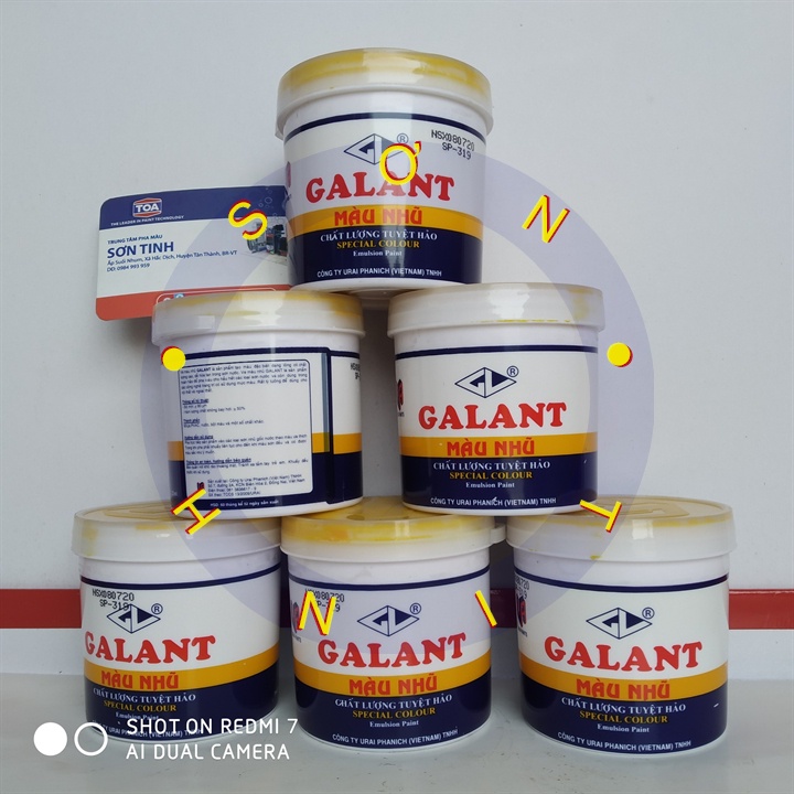 Màu nhũ Galant, ve màu Vàng 225ml