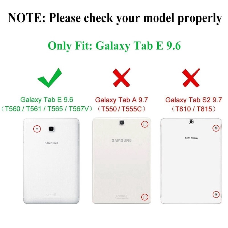 Bao da bọc điện thoại chuyên dụng cho Samsung Galaxy Tab E 9.6 T560 T561 SM-561 SM-T560 | BigBuy360 - bigbuy360.vn