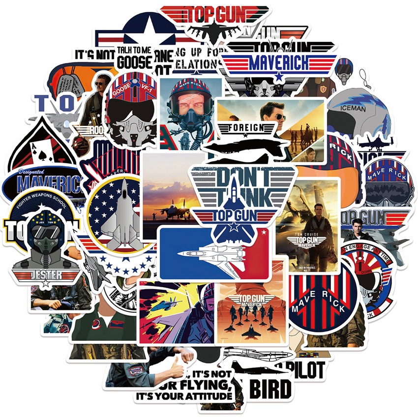 ❉ Súng Hàng Đầu: Dòng Maverick Series 01 Nhãn Dán ❉ Bộ 50 Sticker Chống Thấm Nước Họa Tiết Doodle Hợp Thời Trang