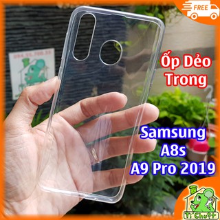Ốp lưng Samsung A8s/ A9 Pro 2019 Silicon Dẻo Trong Suốt