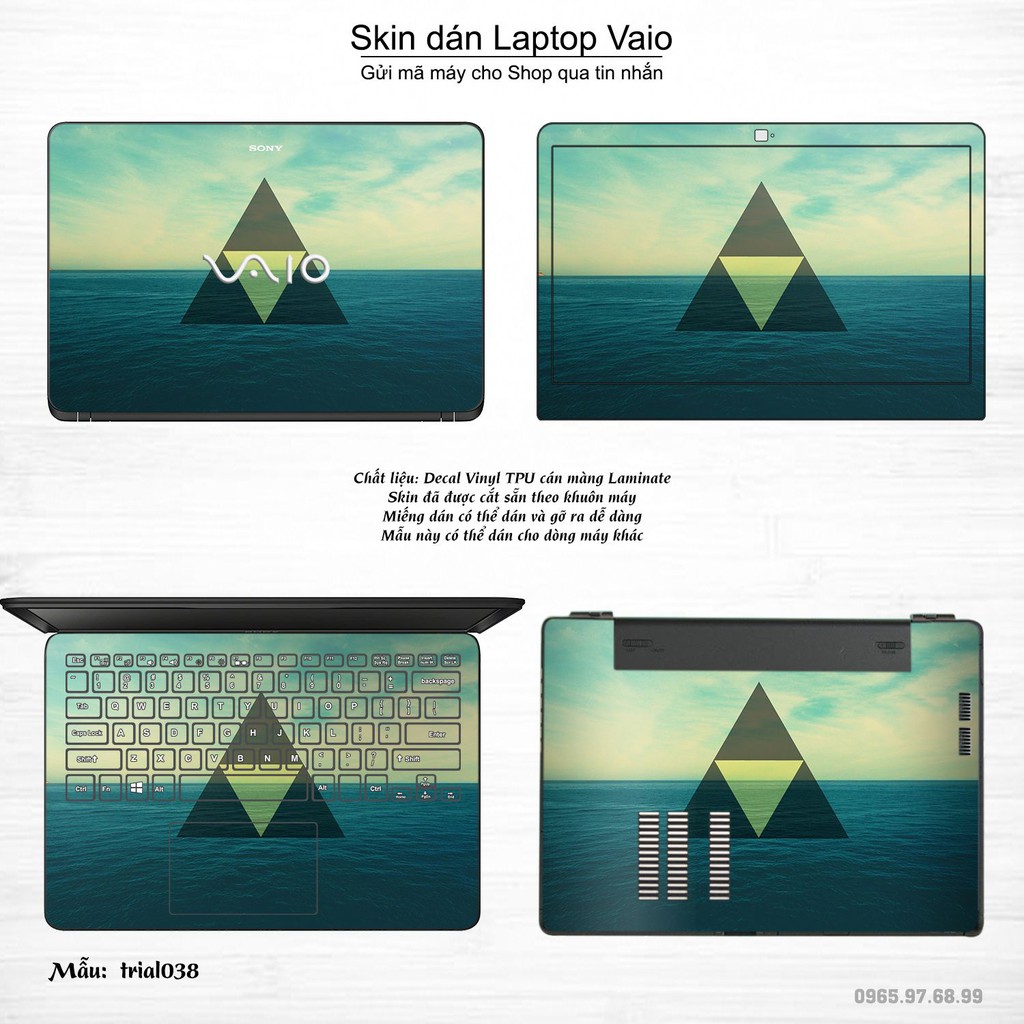 Skin dán Laptop Sony Vaio in hình Đa giác nhiều mẫu 7 (inbox mã máy cho Shop)