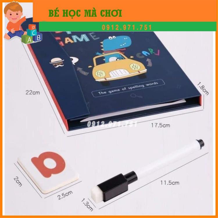 (Xả kho giá sốc) BỘ ĐỒ CHƠI GHÉP CHỮ VÀ SỐ SPELLING GAME CHO BÉ