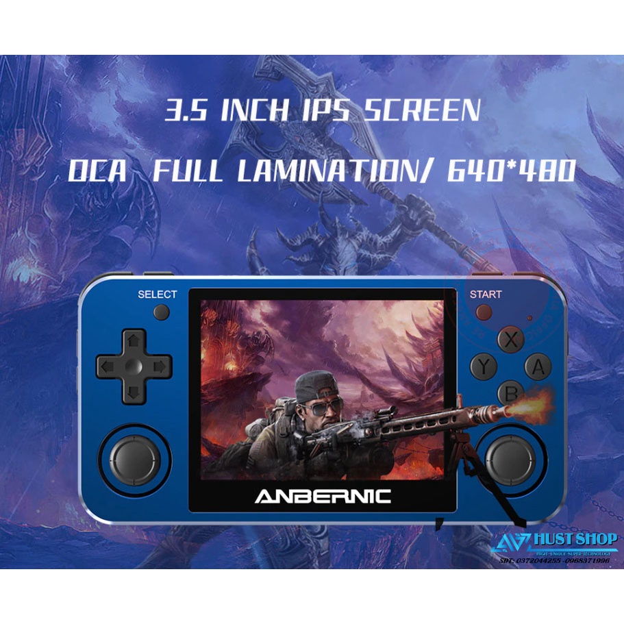 Máy Chơi Game RG351MP 3.5inch OCA Độ Nét Cao Hỗ trợ 20+ Dòng Games GBA/NES/PS!/Dreamcast/PSP...