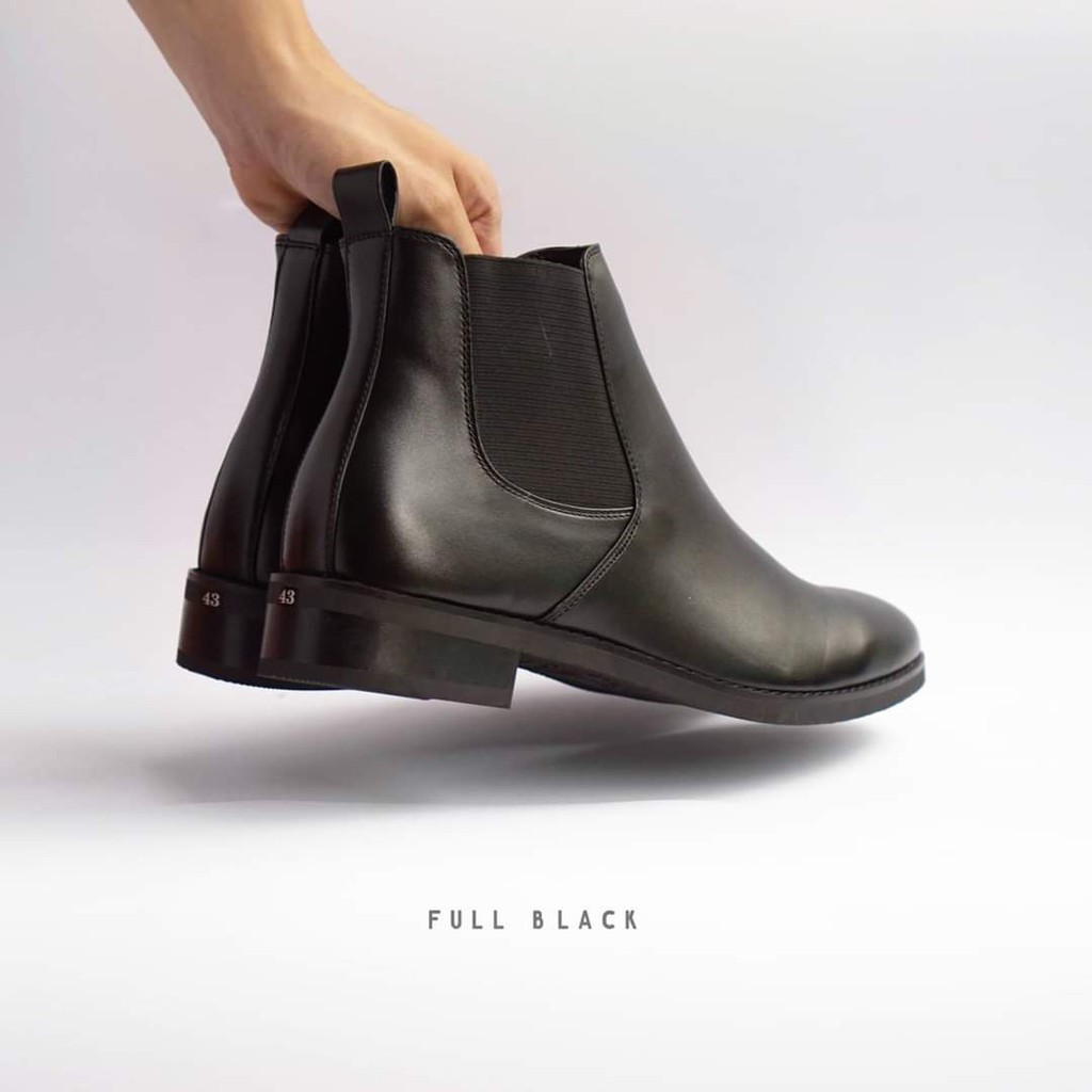 Giày Chelsea Boot Nam Cao Cổ Da Bò Thật Trơn Mịn Không Nhăn Ôm Chân Không Phình | BigBuy360 - bigbuy360.vn