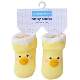 Tất vớ thú cotton hình mỏ vịt siêu đáng yêu cho bé 0-9 tháng