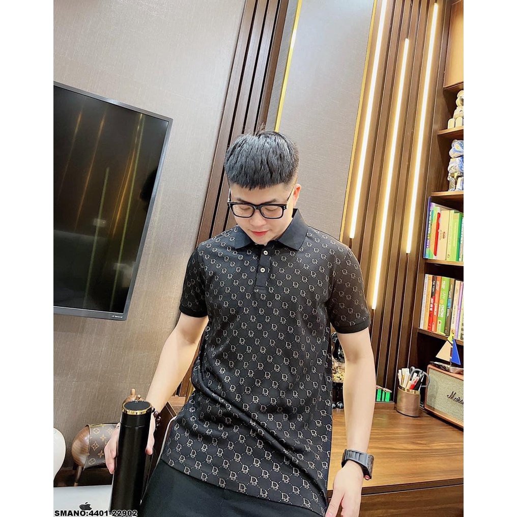 Áo polo nam, áo thun cổ polo phối họa tiết mẫu mới hàng chuẩn_KENT SHOP