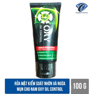 Rửa Mặt Kiểm Soát Nhờn Và Ngừa Mụn Cho Nam Oxy Oil Control (100g)