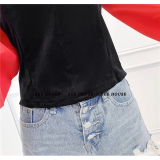 Áo kiểu cổ V tay phồng - A05