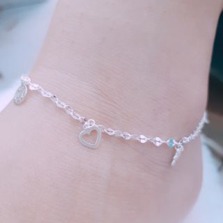 Lắc chân bạc đẹp