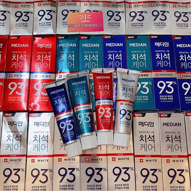 Kem đánh răng MEDIAN giúp trắng răng, loại bỏ mùi hôi, chống sưng nướu Dental IQ 93% Breath Care 120g