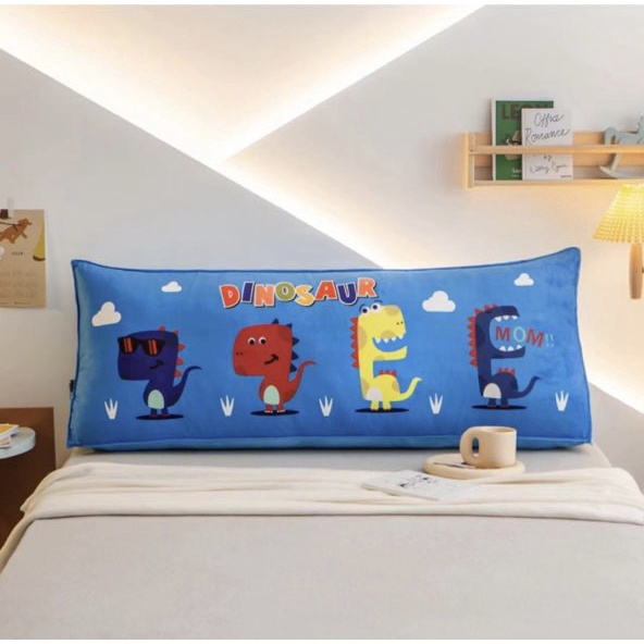 Gối tựa đầu giường gồm vỏ và ruột,in nhiều họa tiết-gồm 2 kích thước 1m5/1m8