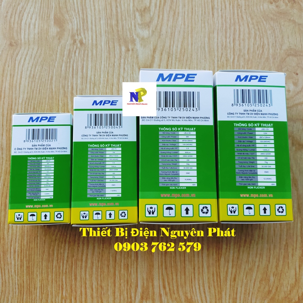 Đèn Led BULB Series LBD w Ánh Sáng Trắng Ánh Sáng Vàng