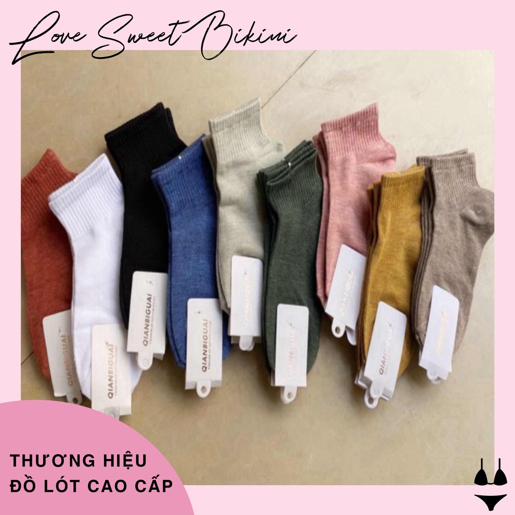 Set 10 Đôi Tất Nữ Muối Tiêu Phong Cách VinTaGe | BigBuy360 - bigbuy360.vn