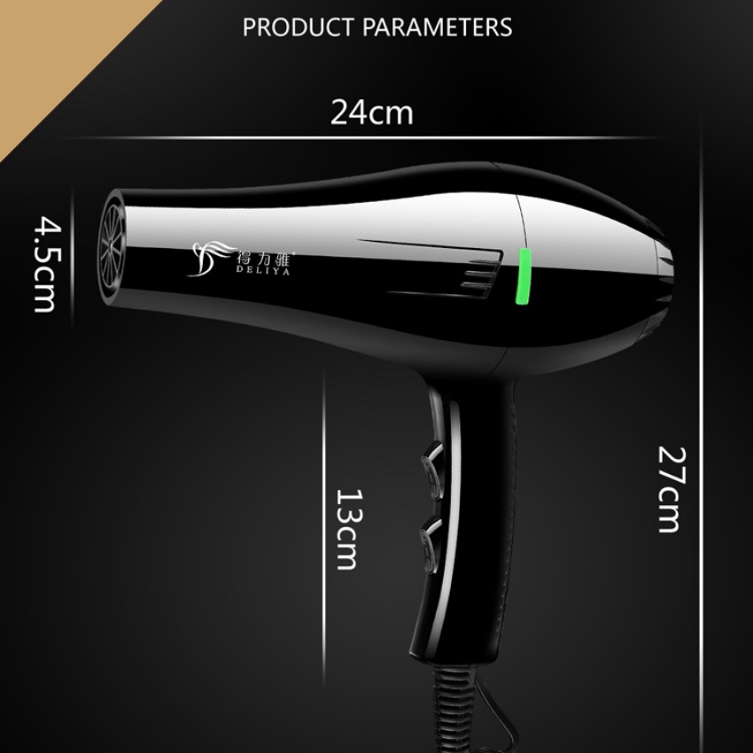 Máy Sấy Tóc 8035 Tạo Kiểu 2 Chiều Nóng Lạnh DELYIA DLY Công Suất Lớn 2200w Hàng Chính hãng- XUKI MART