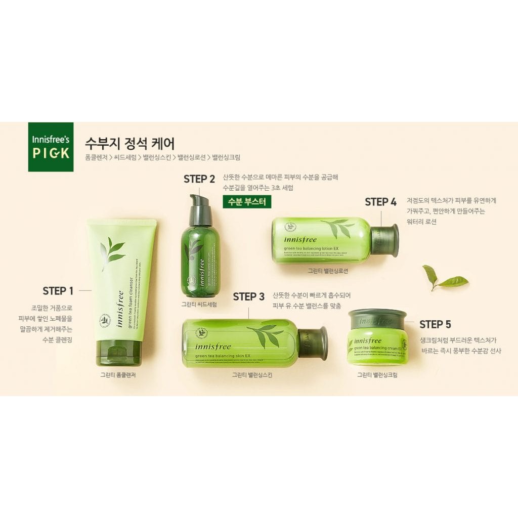 Nước Hoa Hồng Innisfree Green Tea Balancing Skin Ex 200ml [NEW 2019]