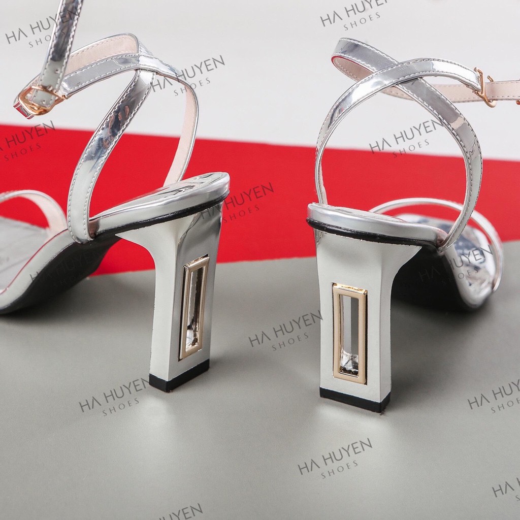 Giày sandal cao gót Michu đế cao 7 cm