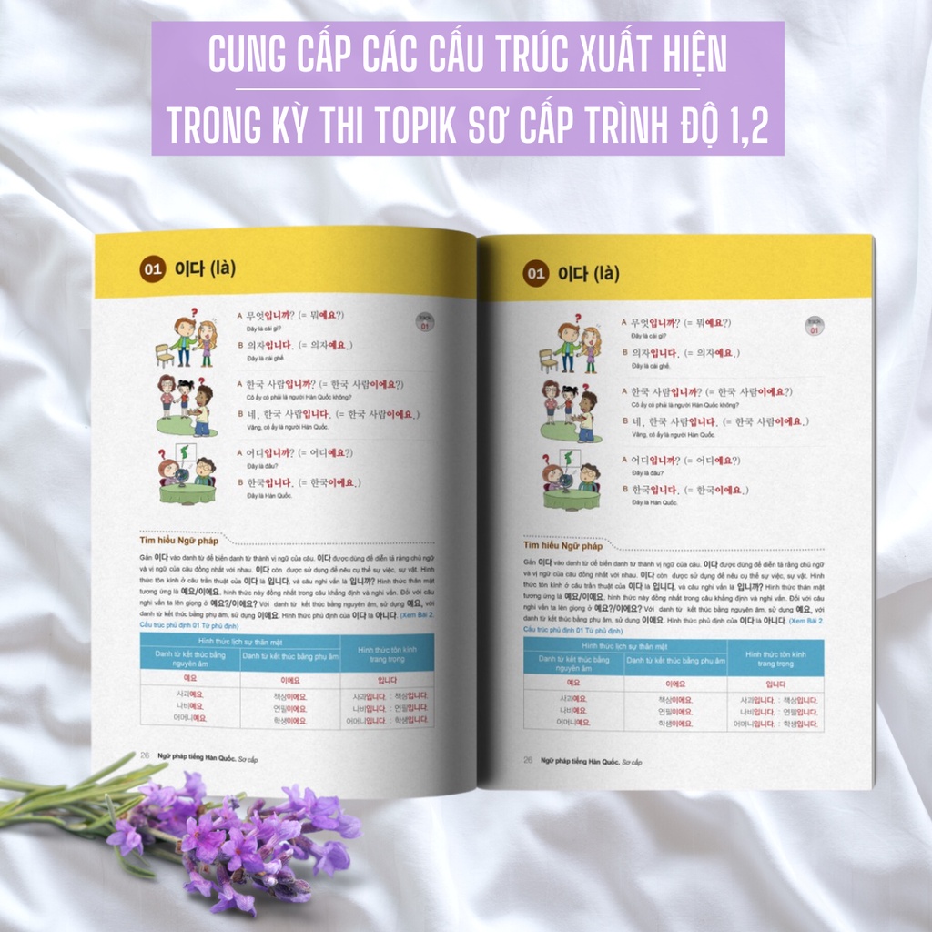 Sách - Ngữ Pháp Tiếng Hàn Thông Dụng (Sơ Cấp) – Korean Grammar In Use - Bizbooks Tặng Sổ Tay, Bookmark