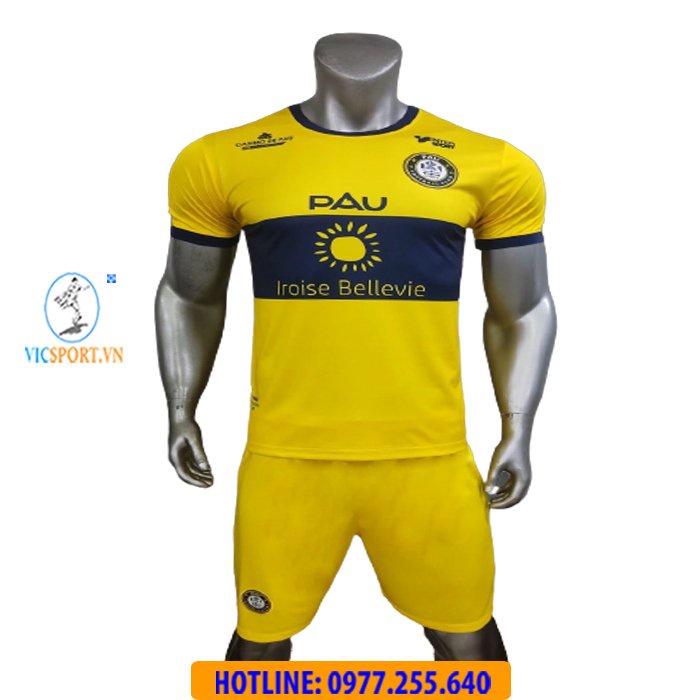 Áo Đá Bóng, Quần Áo Đá Banh QUANG HẢI CLB PAU FC 2022-2023 Thun Lạnh Thoáng mát- Vicsport