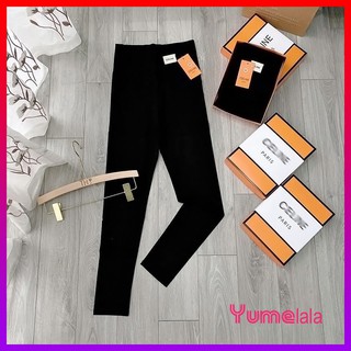 Quần legging "Chế Liên"  4 túi có nút xịn xò - Quần legging xuất Hàn