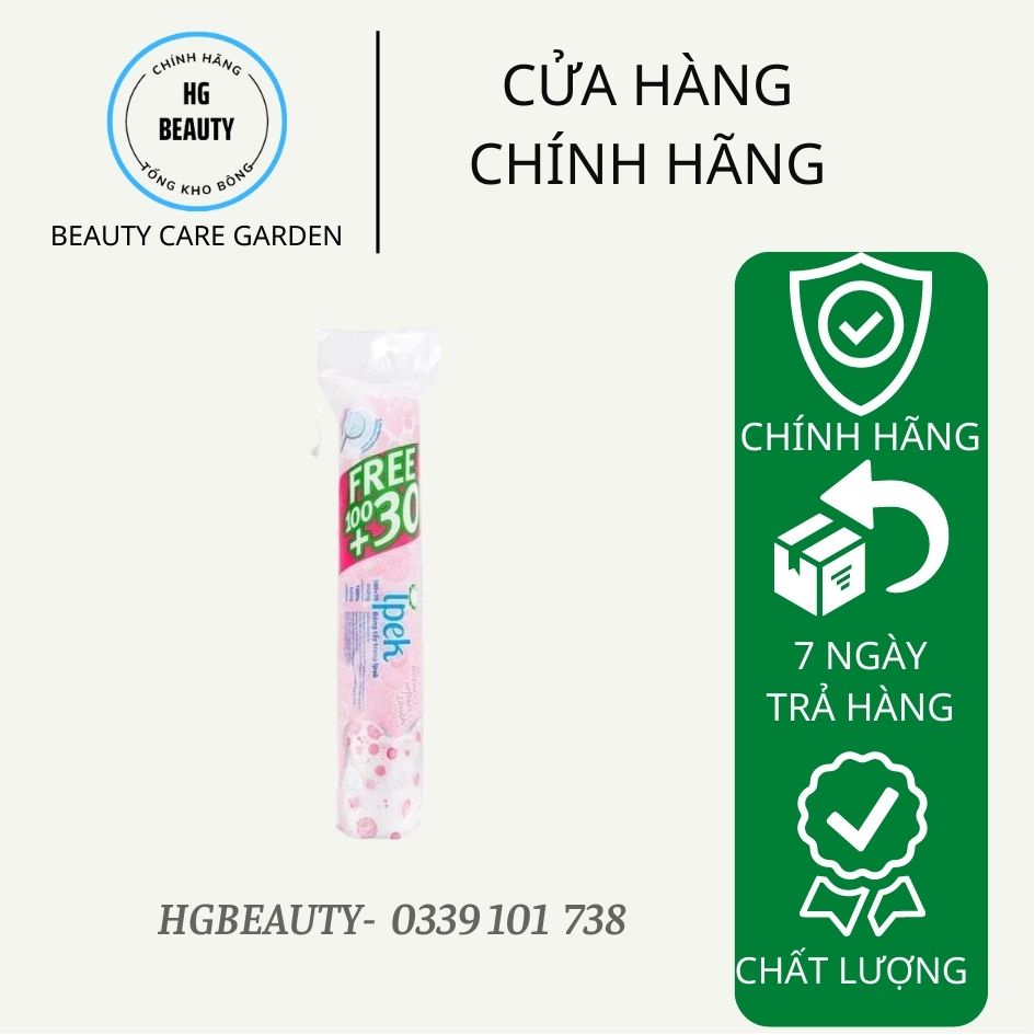 Bông tẩy trang IPEK 100% cotton thổ nhỉ kỳ